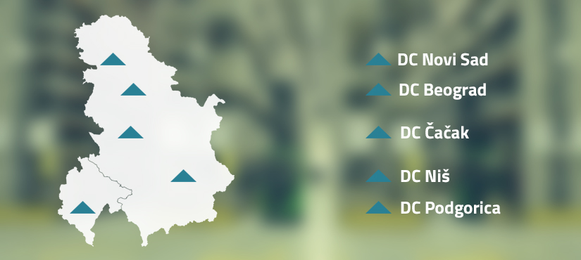 Distribution centers Distribution centers